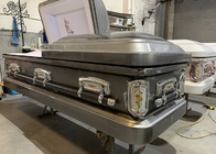 صندوق تابوت فولاذي للاوداع الكريم يُزين لترتيبات الدفن