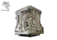 الفضة التابوت البلاستيك ديكوراتين، جنازة الزخرفية أجزاء من نموذج النعش المسيح