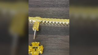مقابض النعش الملتوية الفاخرة ذات الطراز العتيق، أدوات جنازة متينة