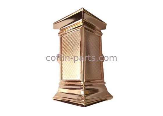 Copper corner Customized Standard plastic Coffin parts for Decorateing swing bar