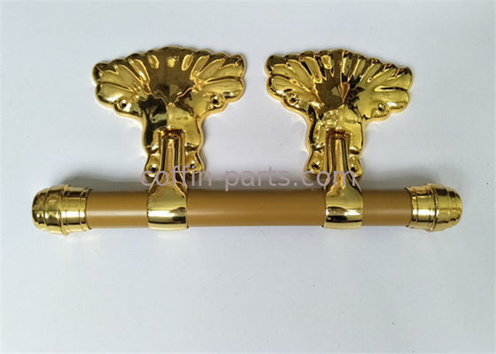 Pale Gold Adult Coffin Swing Handle African Style ABS / PP Plastic Material