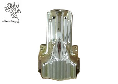 10# Casket Corners Coffin Decoration 56cm X 42cm X 37cm Silver ABS Material