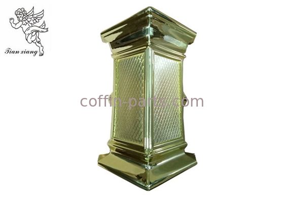 Coffin Swing Handle Decoration Coffin Corner PP Material Pale Gold Coffin Accessories