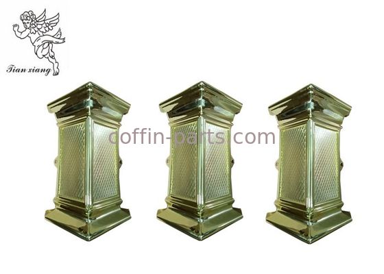 Coffin Swing Handle Decoration Coffin Corner PP Material Pale Gold Coffin Accessories