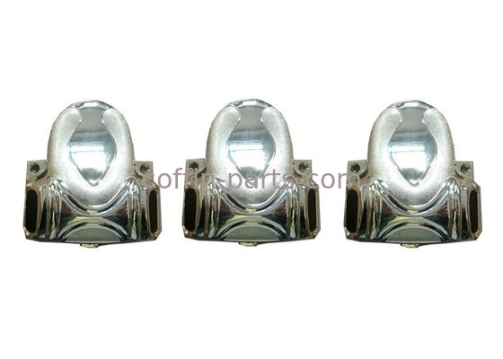 Silver Casket Hardware Plastic Material , Coffin Accessories  With Iron Bars