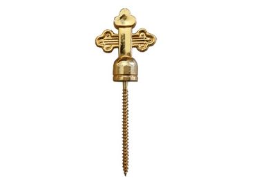 PP And Iron Funeral Coffin Screw 5# Casket Decoration Gold Cross Shaped