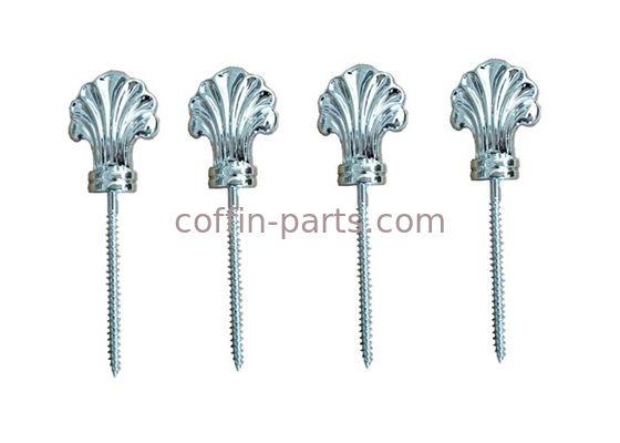 Funeral Coffin Hardware Lid Decoration , Parts Of A Coffin PP And Iron Material
