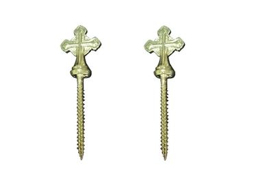 ElectroPlating Zinc Coffin Screw 10# Funeral Hardware Cross Shaped Decoration
